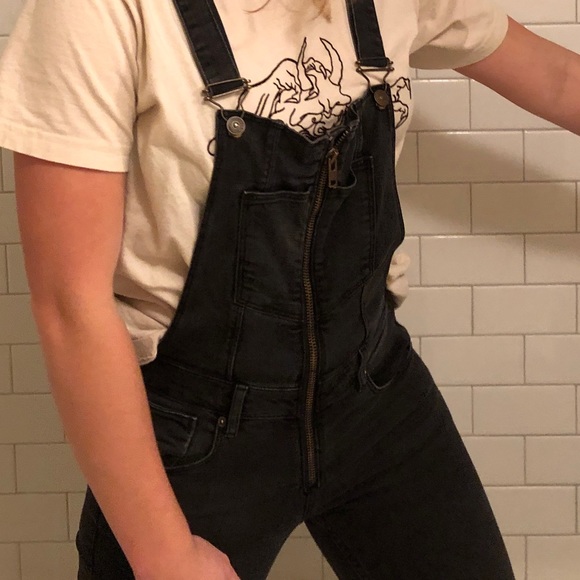 h and m black overalls